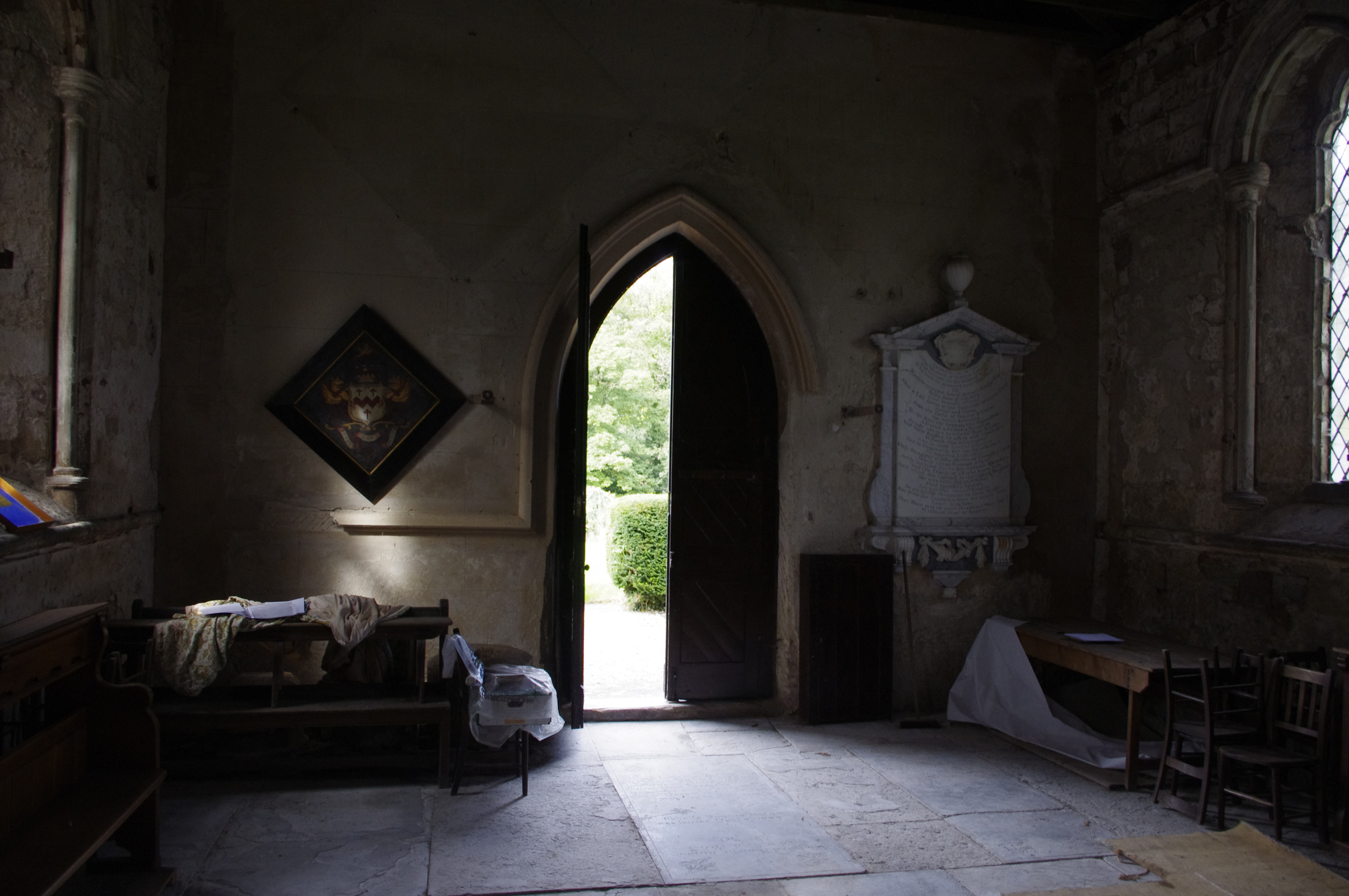 Sandys Mausoleum, interior, November 2023