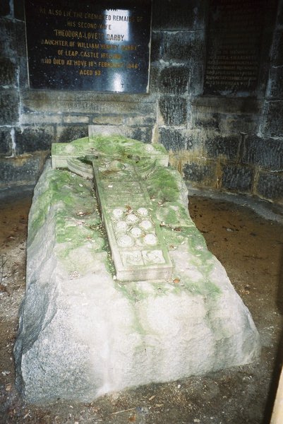 Fraser Mausoleum – Interior detail of recumbent high cross (2017)