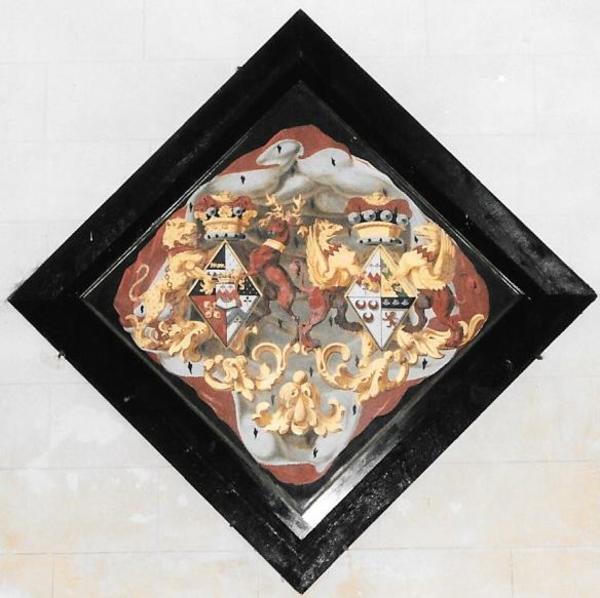 Sandys Mausoleum, hatchment